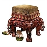 IMAGE OF The Maharajah's Elephants Sculptural Upholstered Footstool