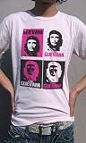 CHE GUEVARA Tシャツ ポップなポスターが4枚貼られているようなデザイン ゲバラTシャツ GUEVARAS (S, LIGHTPINK)