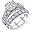Solid Sterling Silver 925 Engagement Ring Set Bridal Rings with High Quality Cubic Zirconia Size 4
