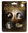 The Twilight Saga: New Moon - Merchandise (4 Piece button Set - Edward) (Size: 1" Each)