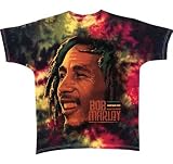 Bob Marley Tie Dye T-Shirt, Mens Ultra Premium Bob Marley The Legend Licensed Concert Shirts