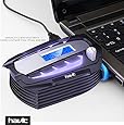 HAVIT&reg; HV-F2061 Mini LED USB Vacuum Turbine Air Extracting Cooling Fan Cooler for Laptop Notebook