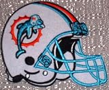 NFL FOOTBALL MIAMI DOLPHINS HELMET EMBROIDERED PATCH