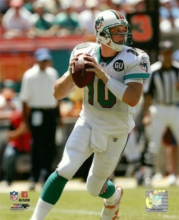 Chad Pennington Miami Dolphins Rolling Out 8x10 Photo
