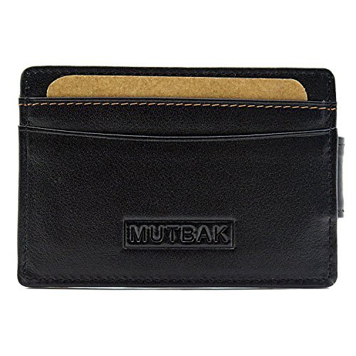 Money Clip Wallet Slim RFID Blocking Leather Front Pocket Wallet for Men