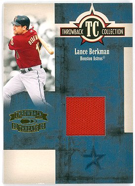 Lance Berkman 2005 Donruss Throwback Threads Jersey Serial #039/500