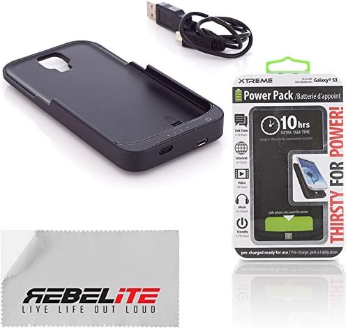 Slim Power Pack Battery Bank Case Charger for the Samsung Galaxy S4 (1800mAh Power) Compact, Rechargable Power Source