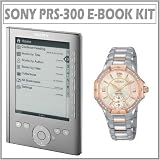 Sony PRS-300SC Digital Reader Pocket Edition in Silver + Seiko SRKZ88 Women's Coutura Diamond Sub-Dial Watch
