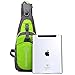 Shoulder Backpack Casual Cross Body Bag Outdoor Sling Bag Chest Pack with Adjustable Shoulder Strap for Cycling Hiking Camping Travel and Men Women(Green)