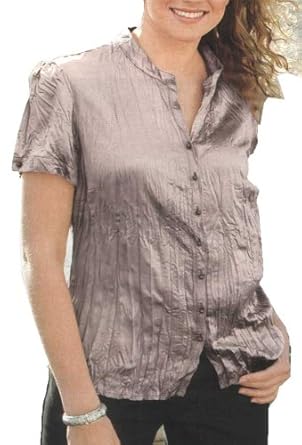 BellaDonnaModen Matt schimmernde Crash-Satin Bluse Rosa/Beige , Gr.42 - 56 BellaDonnaModen Matt schimmernde Crash-Satin Bluse Rosa/Beige , Gr.42 - 56