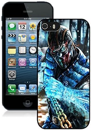 Game Case,Easy Use Case Sub Zero Mortal Kombat X Art Mortal Kombat Cover Case for iphone 5 5s 5th in black