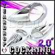 Cockring Teardrop Cock Ring 2.0" Chrome Metal Cockrings
