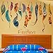 Classic Creative Dream Catcher Feather Wall Sticker Art Decal Mural
