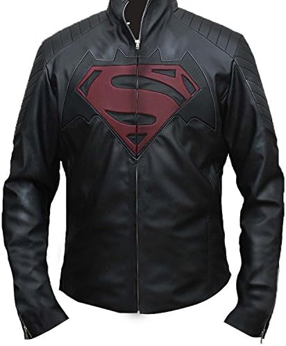 Batman Vs Superman Jacket-Dawn of Justice Black Leather Jacket (XXXL)