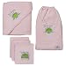 Baby : PodT Peaple Drip-Pea and Soap-Pea Hooded Towel and Wash Cloth Set - Pink