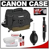 Canon 100EG Digital SLR Camera Case Gadget Bag + Canon Cleaning Accessory K ....