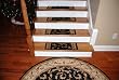 Premium Carpet Stair Treads - Black Scrollworks - Plus a 5' 3" Matching Landing Rug