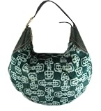 Gucci Handbags (Green) 145764 Horsebit Fur with Leather Trim Hobo Bag