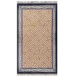 EXP 5' x 2'6" Hand-Knotted Endless Knot Tibetan Wool Area Rug