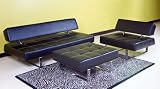 Wing Sofa Bed Set (Black)