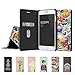 iPhone 6 Case, ESR Illustrators Series Protective Case Wallet Cute Illustration[Multi-Stand View Angles ]Flip Cover Folio Case for 4.7 inches iPhone 6 ( Scrawl from Kangda Krakow)