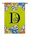 Gablecrest Monogram Silk Reflections Garden Size Flag - D