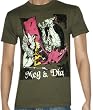 MEG AND DIA - Tortoise And Falcon - Army Green T-shirt