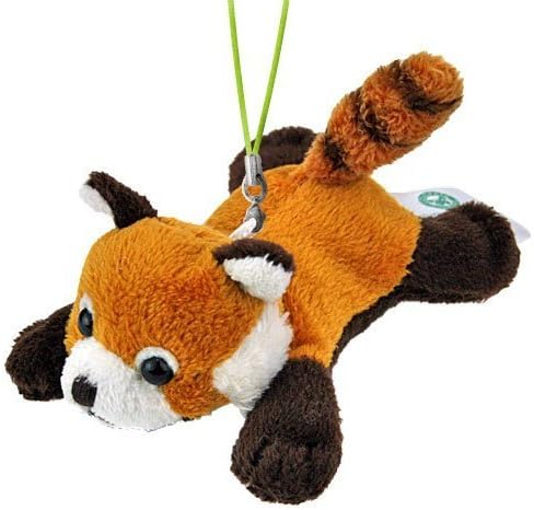 Real Stuffed Red Panda Mascot Key Chain