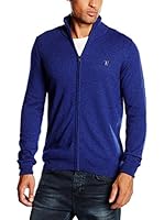 Trussardi Jeans Chaqueta Punto (Azul Eléctrico)