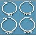 4 Sterling Silver Hoop 5 Ring Earrings Jewelry Beading