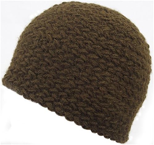 Alpaca Hat Braided Beanie Hand Made Fair Trade Bolivia Organic 100% Alpaca - Olive