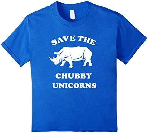 Kids Save The Chubby Unicorns T-shirt 12 Royal Blue