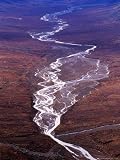 Aerial of Glacial Runoff Near Nenana River, Denali National Park & Preserve, U.S.A. Photographic Poster Print by James Marshall, 24x32