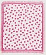 Pink Polka Dots Girly Teen Afghan Throw Blanket 50" x 60"
