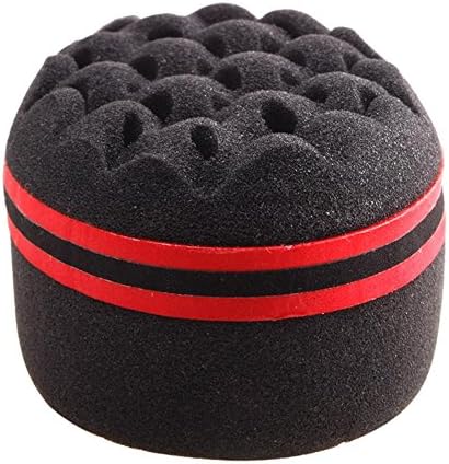 ROOMZOOM Double Barber Hair Brush Sponge Dreads Locking Twist Coil Afro Curl Wave Oval
