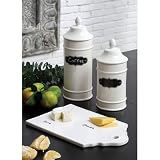 Ceramic Apothecary Style Jar with Chalkboard Front