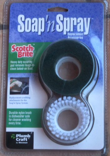 Scotch Brite Soapn Spray Replacement Durable Nylon Brush