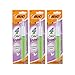 BIC 4-Color Ball Pen, Medium Point, 3 Pack, Assorted Fashion Ink (AMP11-AASST)