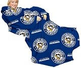 NHL Pittsburgh Penguins Officially Licensed Adult Comfy Throw with Sleeves
