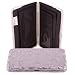 Glamorous Swirl Flat Clutch Opera Wallet In Several Colors, Silver