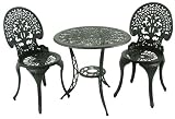 Jiaxing Hero Import and Export HJ-11826 WHT 3-Piece 26-Inch Bronze Bistro Set
