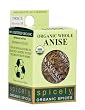 Spicely 100% Organic and Certified Gluten Free, Anise Seeds Whole