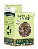 Spicely 100% Certified Organic and Certified Gluten Free, Anise Seeds Whole