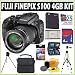 Fuji Fujifilm Fuji Finepix S100FS 11.1MP Digital Camera Plus 4GB Deluxe Accessory Outfit - Fuji AFUJFPS100K3