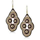 Miguel Ases Leather 14k Gold Filled Cluster Dr