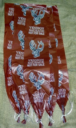 Collagen Mahogany Sausage Casings -- Venison Print by Venison