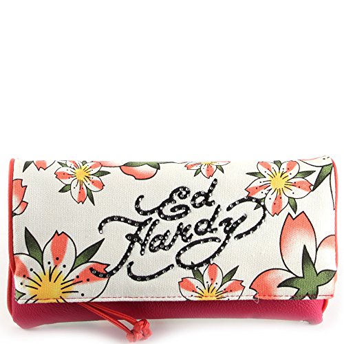 Ed Hardy Womens Fresh Floral Amarylis Clutch