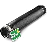 Flex-Drain 54021 Flexible/Expandable Landscaping Drain Pipe, Solid, 4-Inch by 8-Feet