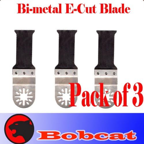 Pack of 3 E-cut Bi-metal Oscillating Multi Tool Saw Blade for Fein Multimaster Bosch Multi-x Craftsman Nextec Dremel Multi-max Ridgid Dremel Chicago Proformax Blades