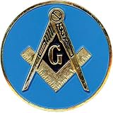 Masonic Blue Auto Emblem